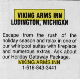 Viking Arms Inn (Viking Arms Motel) - 1994 Ad